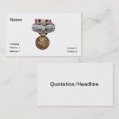 OIF-gevechtsactiebadge Visitekaartje (Voorkant / Achterkant)