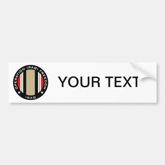 OIF Irak Bumpersticker (Voorkant)