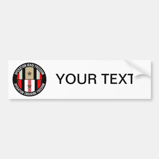 OIF - OEF 1 ster Bumpersticker (Voorkant)