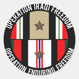 OIF - OEF 1 ster Ronde Sticker