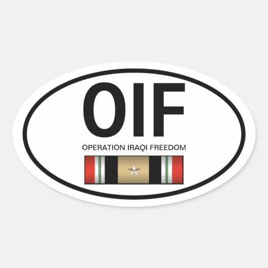 OIF-Sticker Ovale Sticker (Voorkant)