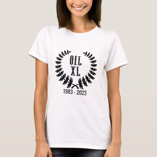 OIL 40e Jubileum herdenking T-shirt voor vrouwen (Voorkant)
