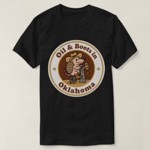 Oil & Boots_ Oklahoma  artwork T-shirt