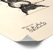 Oil Burner 1893 Patent Art Old Peper Poster (Hoek)