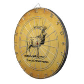 Oil City, Washington Elk Dart Board Dartbord (Voorkant Rechts)
