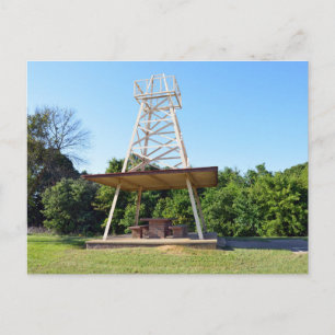 Oil Derrick Picnic Table, I-20 Highway, Texas Briefkaart
