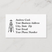 Oil Derrick Visitekaartje (Voorkant)