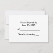 Oil Derrick Wedding | RSVP invoegen (Achterkant)