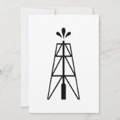 Oil Derrick Wedding | Uitnodiging van de indienend (Achterkant)