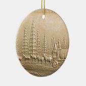 Oil Field Humble, Texas Keramisch Ornament (Rechts)