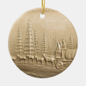 Oil Field Humble, Texas Keramisch Ornament (Voorkant)