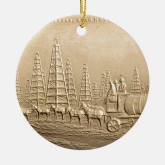 Oil Field Humble, Texas Keramisch Ornament (Voorkant)