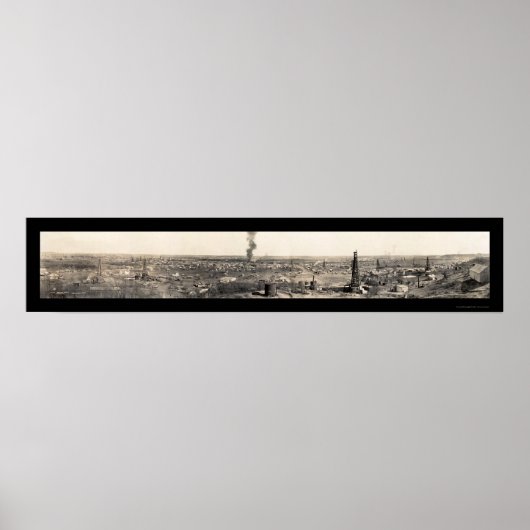 Oil Fields Ranger TX foto 1919 Poster (Voorkant)