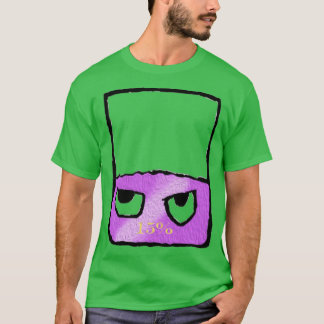 Oil paint of a annoyed energy game bar t-shirt