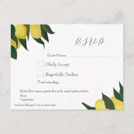 Oil Painted Lemons R.S.V.P Postcard Feestdagenkaart