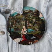 Oil painting love wood wall art ronde button 6,0 cm (In situ)