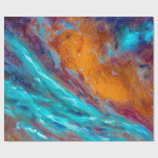 Oil painting on canvas. Abstract art background. F Cadeaupapier (Vlak)