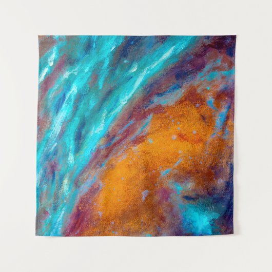 Oil painting on canvas. Abstract art background. F Wandkleed (Voorkant (horizontaal))