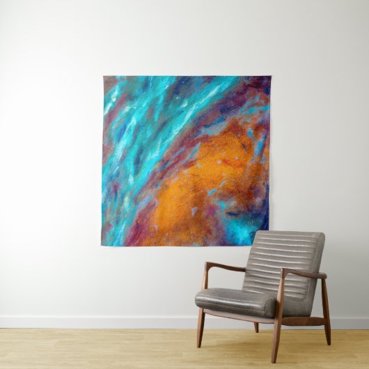 Oil painting on canvas. Abstract art background. F Wandkleed (In Situ (horizontaal))