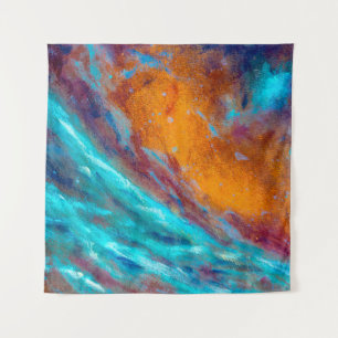 Oil painting on canvas. Abstract art background. F Wandkleed