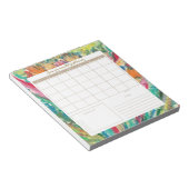 oil pastel Botanical Daily Planner/Calendar Pad Notitieblok (Schuin)