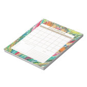 oil pastel Botanical Daily Planner/Calendar Pad Notitieblok (Linkerzijde)