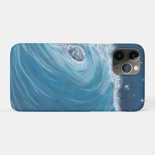 Oil pastel wave for phone case (Achterkant (horizontaal))