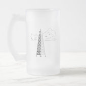 Oil Rig Frosted Mug Matglas Bierpul (Links)