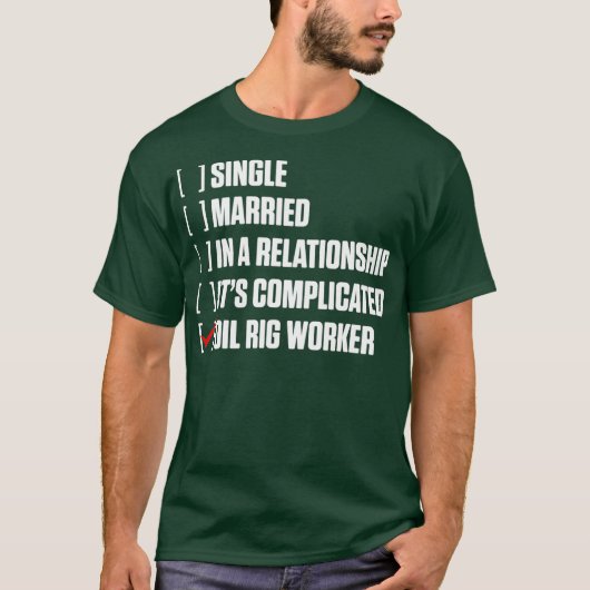 Oil Rig Worker Hard USA American Gas Oilfield T-shirt (Voorkant)