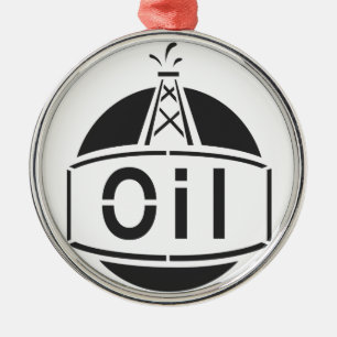 Oil Rig Worker Metalen Ornament