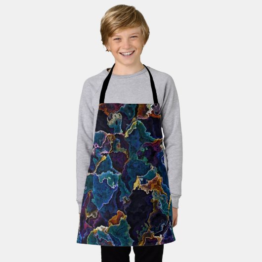 Oil Slick Apron Schort (Gedragen)