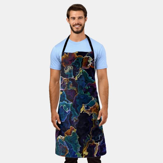 Oil Slick Apron Schort (Gedragen)