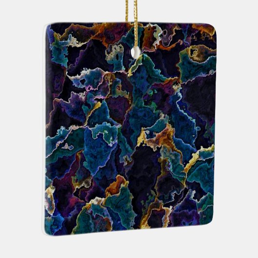 Oil Slick Ceramic Ornament (Rechts)