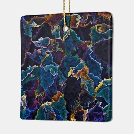 Oil Slick Ceramic Ornament (Links)