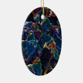 Oil Slick Ceramic Ornament (Rechts)