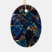 Oil Slick Ceramic Ornament (Achterkant)
