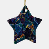 Oil Slick Ceramic Ornament (Rechts)