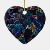 Oil Slick Ceramic Ornament (Achterkant)