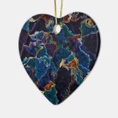 Oil Slick Ceramic Ornament (Links)