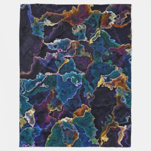 Oil Slick Fleece Blanket Deken