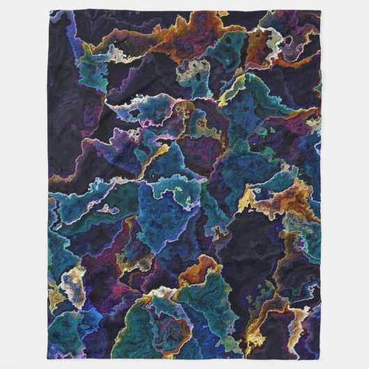 Oil Slick Fleece Blanket Deken (Voorkant)