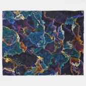 Oil Slick Fleece Blanket Deken (Voorkant (Horizontaal))