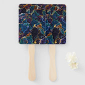 Oil Slick Hand Fan Handwaaier (Voorkant en achterkant)