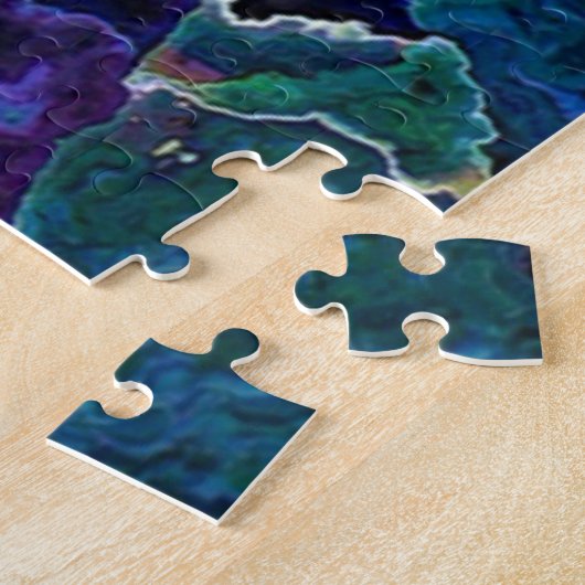 Oil Slick Jigzaag Puzzle Legpuzzel (Zijkant)