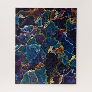 Oil Slick Jigzaag Puzzle Legpuzzel