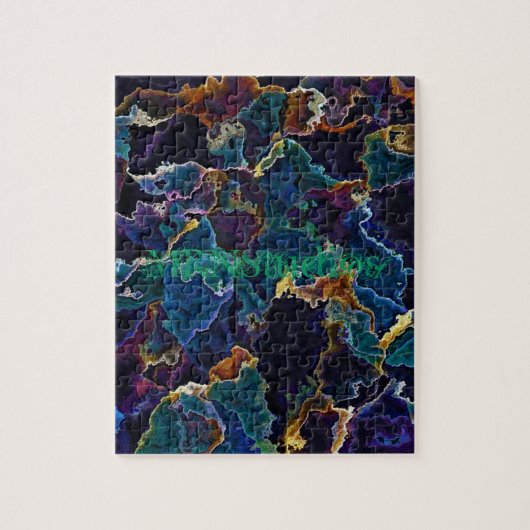 Oil Slick Jigzaag Puzzle Legpuzzel (Verticaal)