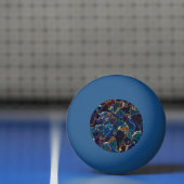 Oil Slick Ping Pong Ball (Net)