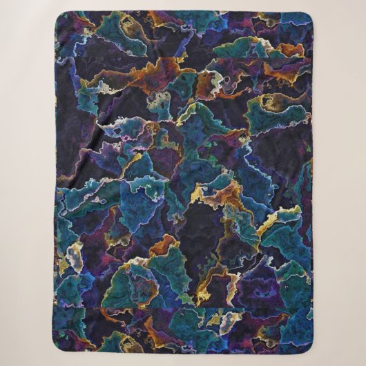 Oil Slick Sherpa Blanket Deken (Voorkant)