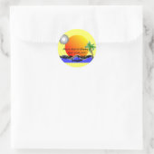 Oil Spill Disaster T-shirts Ronde Sticker (Tas)