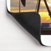 Oil Well Pump Jack Sunrise Muismat (Hoek)